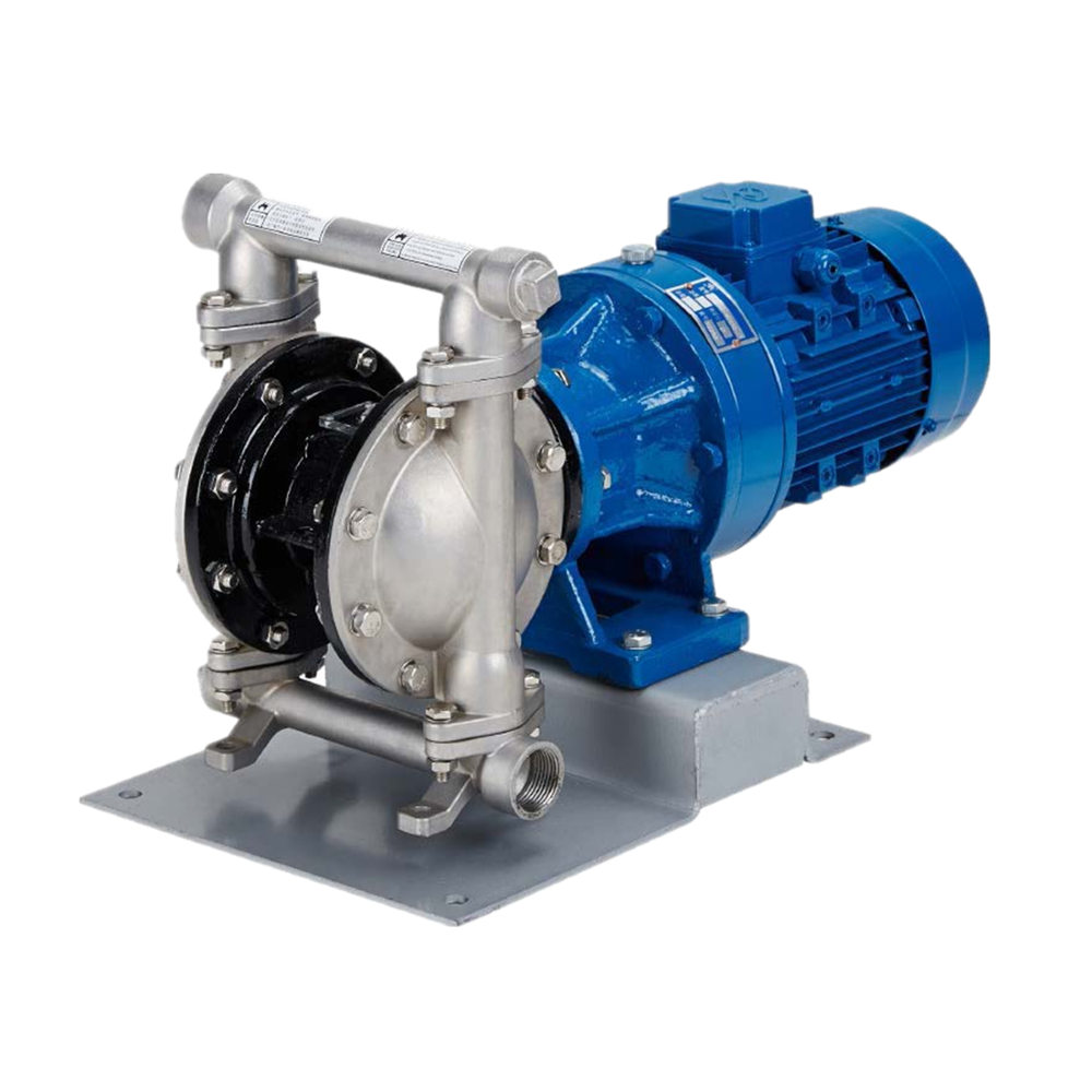 Cast steel electric diaphragm pump for oil transportation