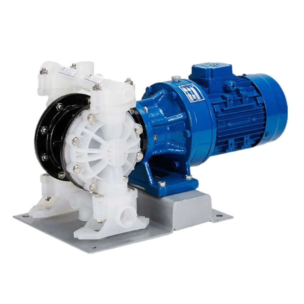 Polypropylene and Fluoroplastics electric diaphragm pump for acid or alkali or corrosive liquid transportation