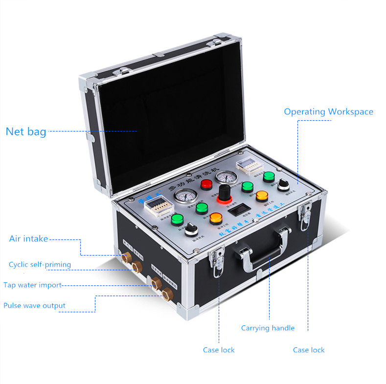 Water piping pulse cleaning machine